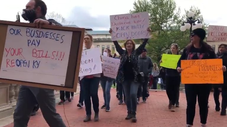Kentucky Sees Record Spike In COVID-19 Cases Days After Lockdown Protests