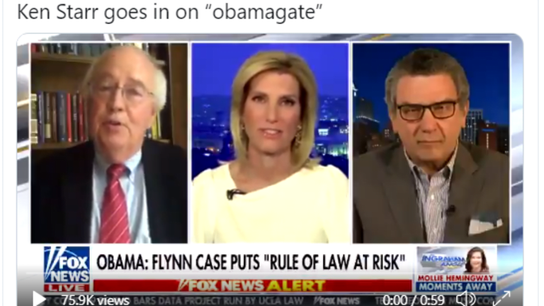 Ken Starr Suggests “Obamagate” Could Be A Huge National Scandal